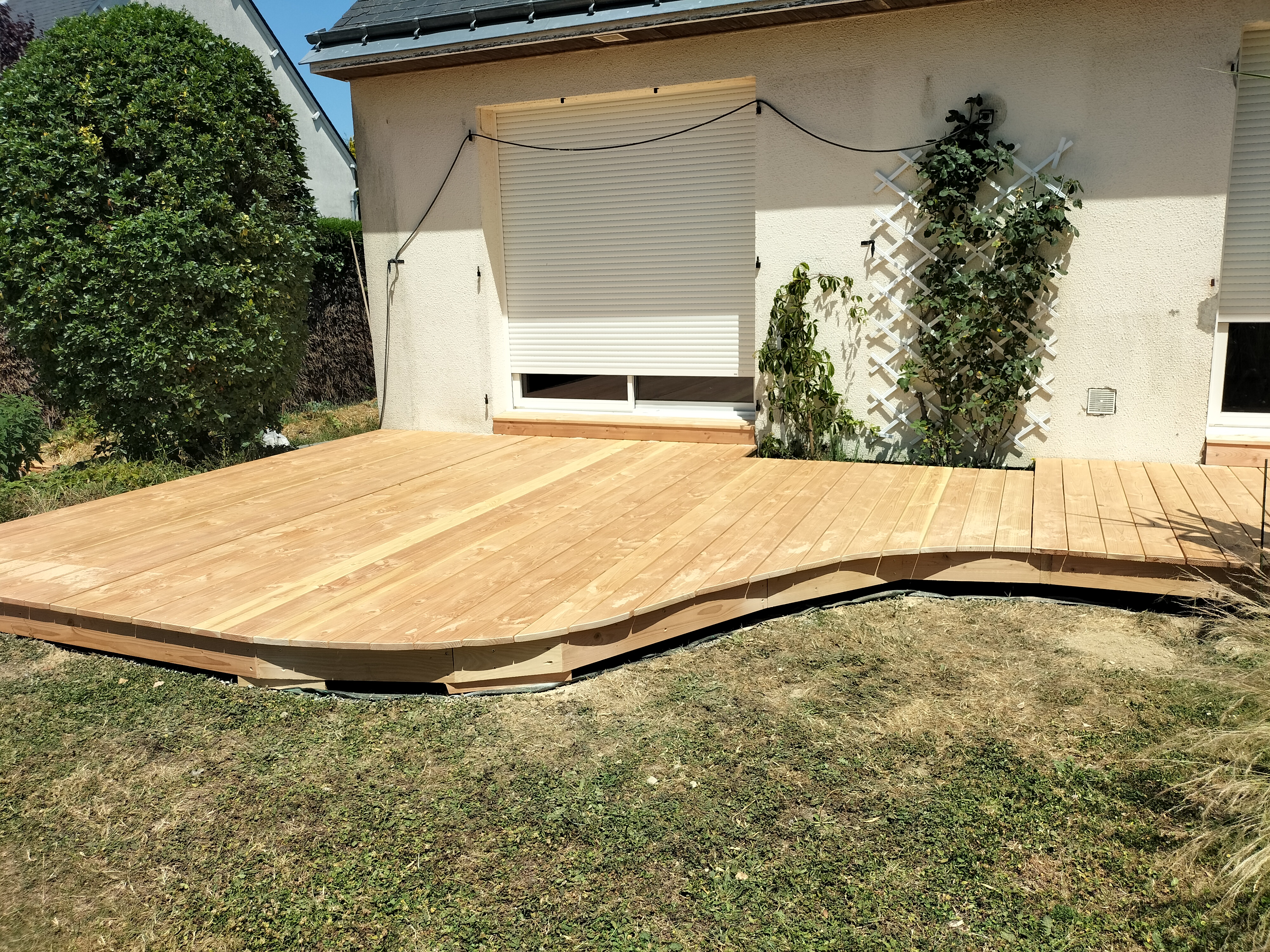 Terrasse en bois Douglas à Bouchemaine